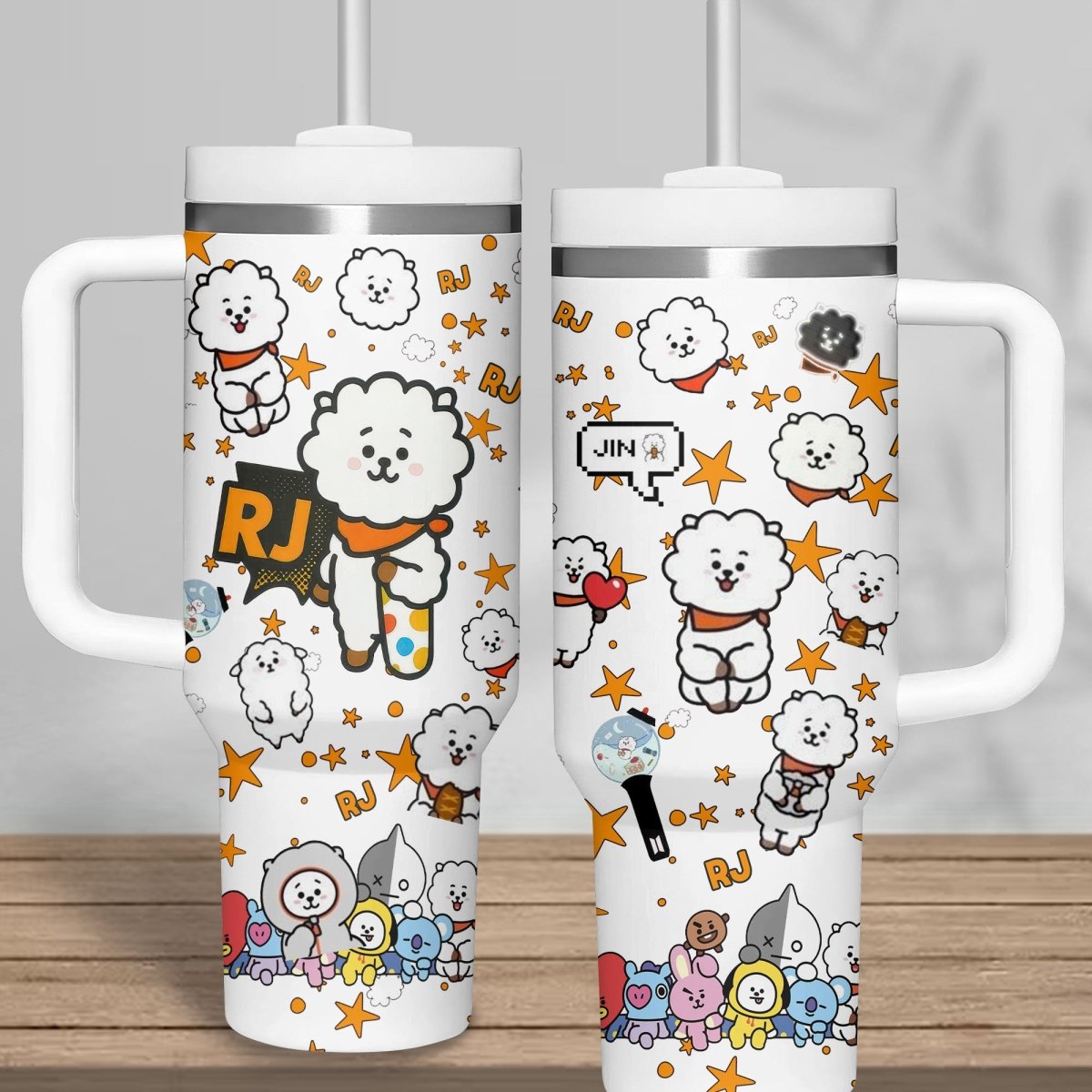 BTS 40oz Tumbler With Handle TNSM - dcprintify