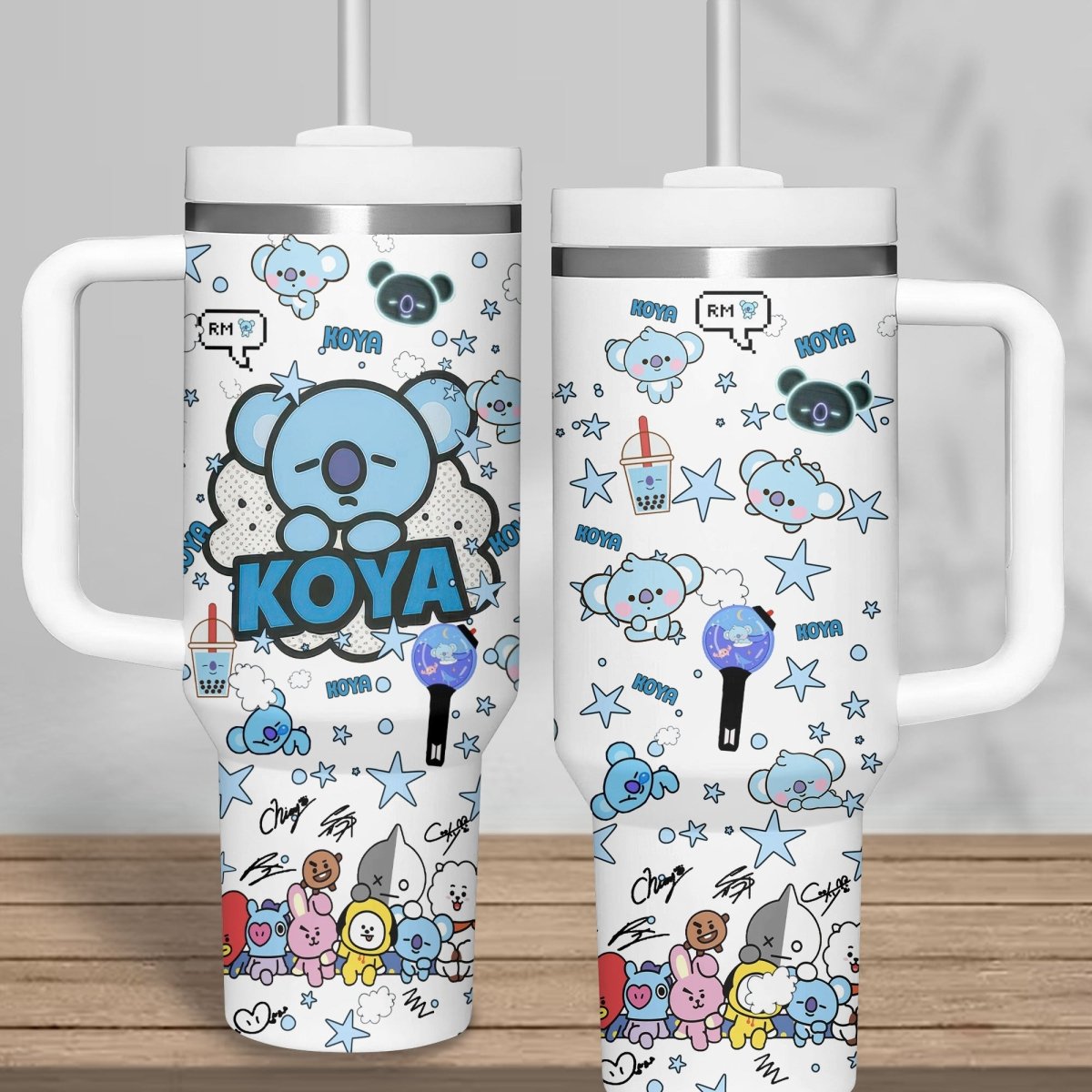 BTS 40oz Tumbler With Handle TNSM - dcprintify