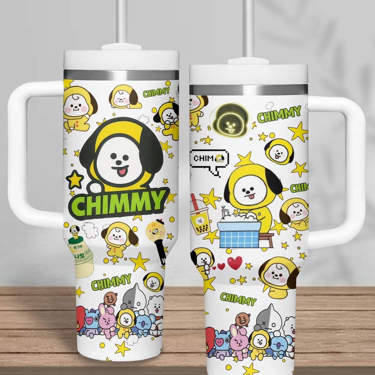 BTS 40oz Tumbler With Handle TNSM - dcprintify