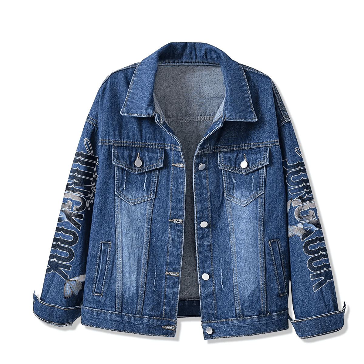BTS Denim Jacket PTH - dcprintify