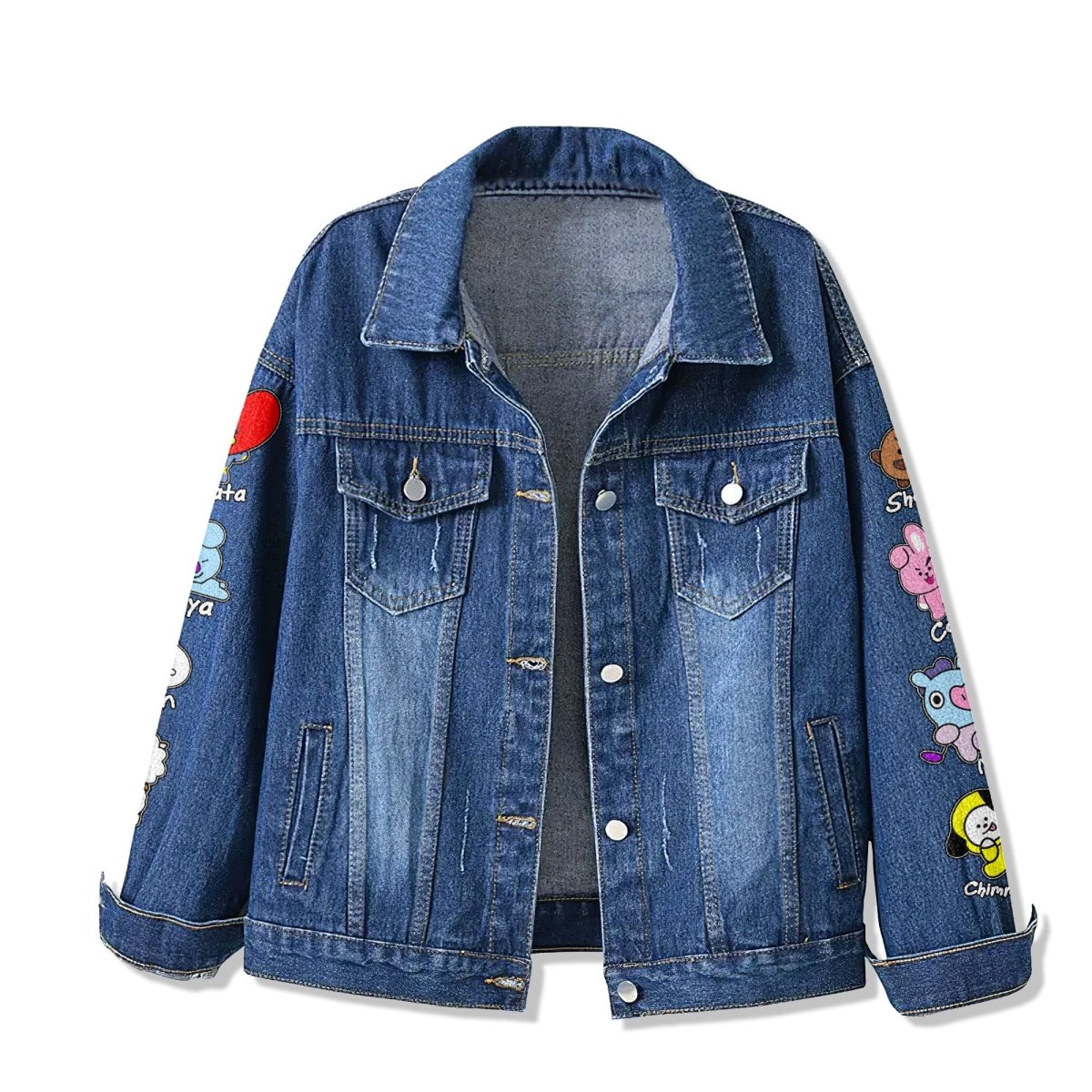 BTS Denim Jacket TNSM - dcprintify
