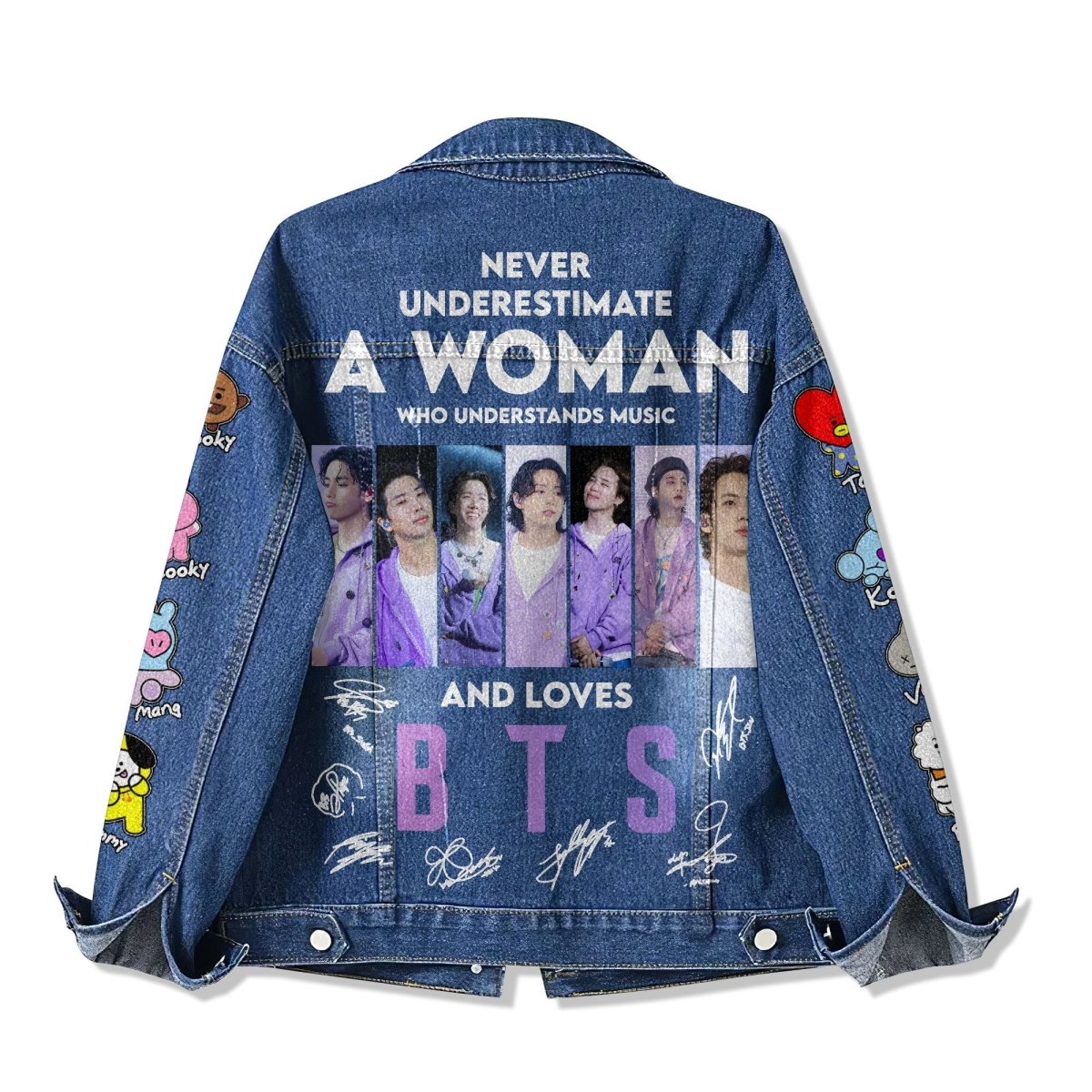 BTS Denim Jacket TNSM - dcprintify