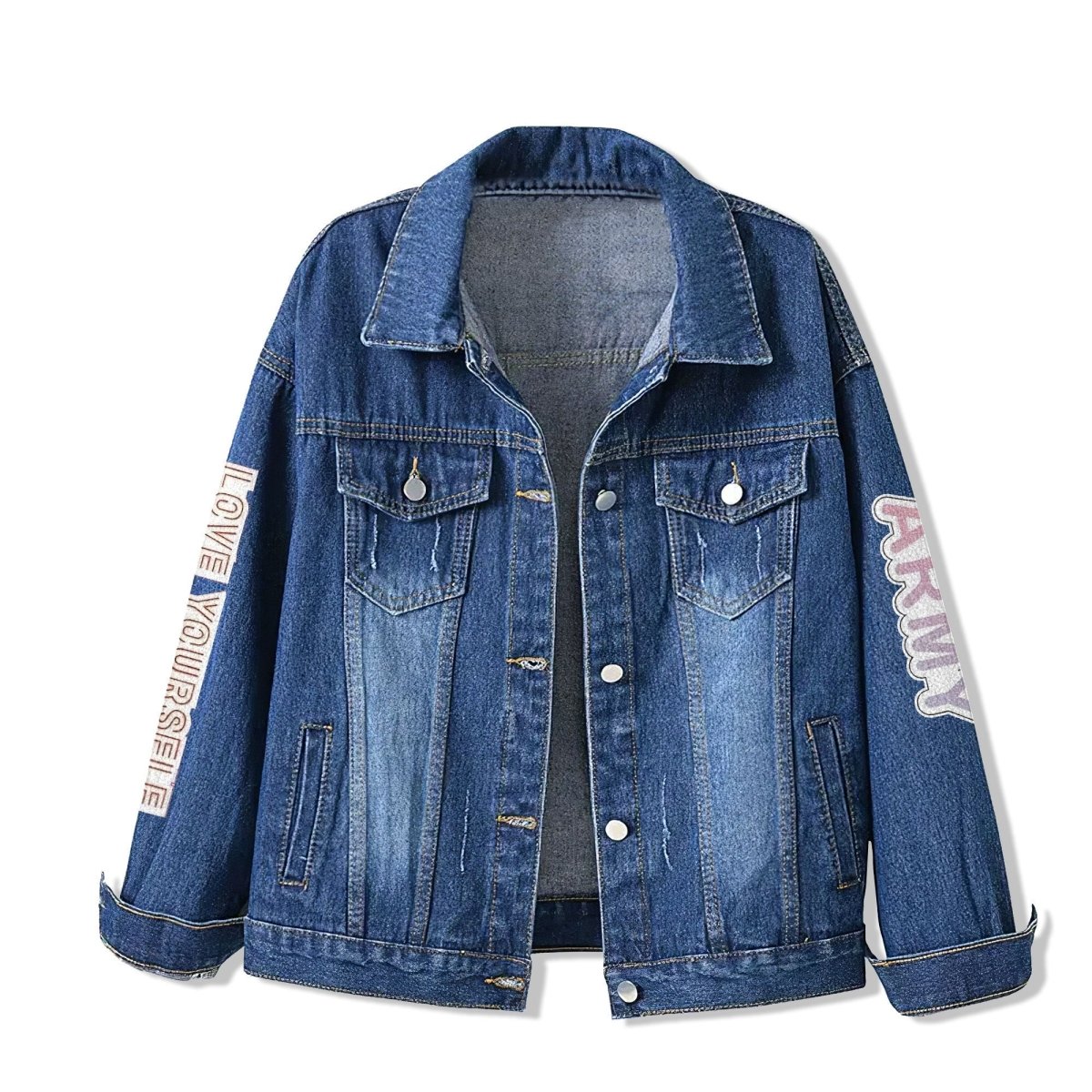 BTS Denim Jacket TTN - dcprintify