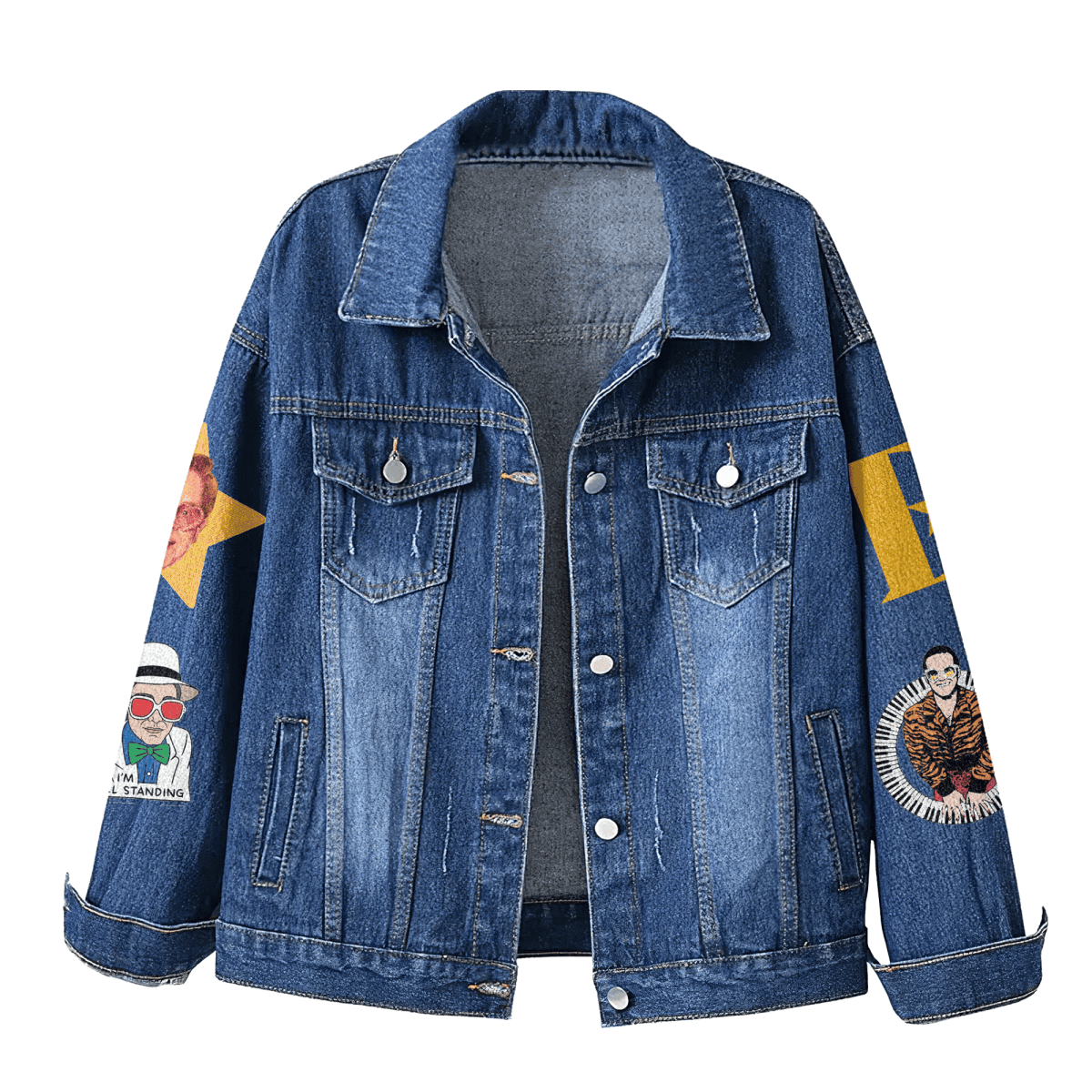 BYC Denim Jacket PHN - dcprintify