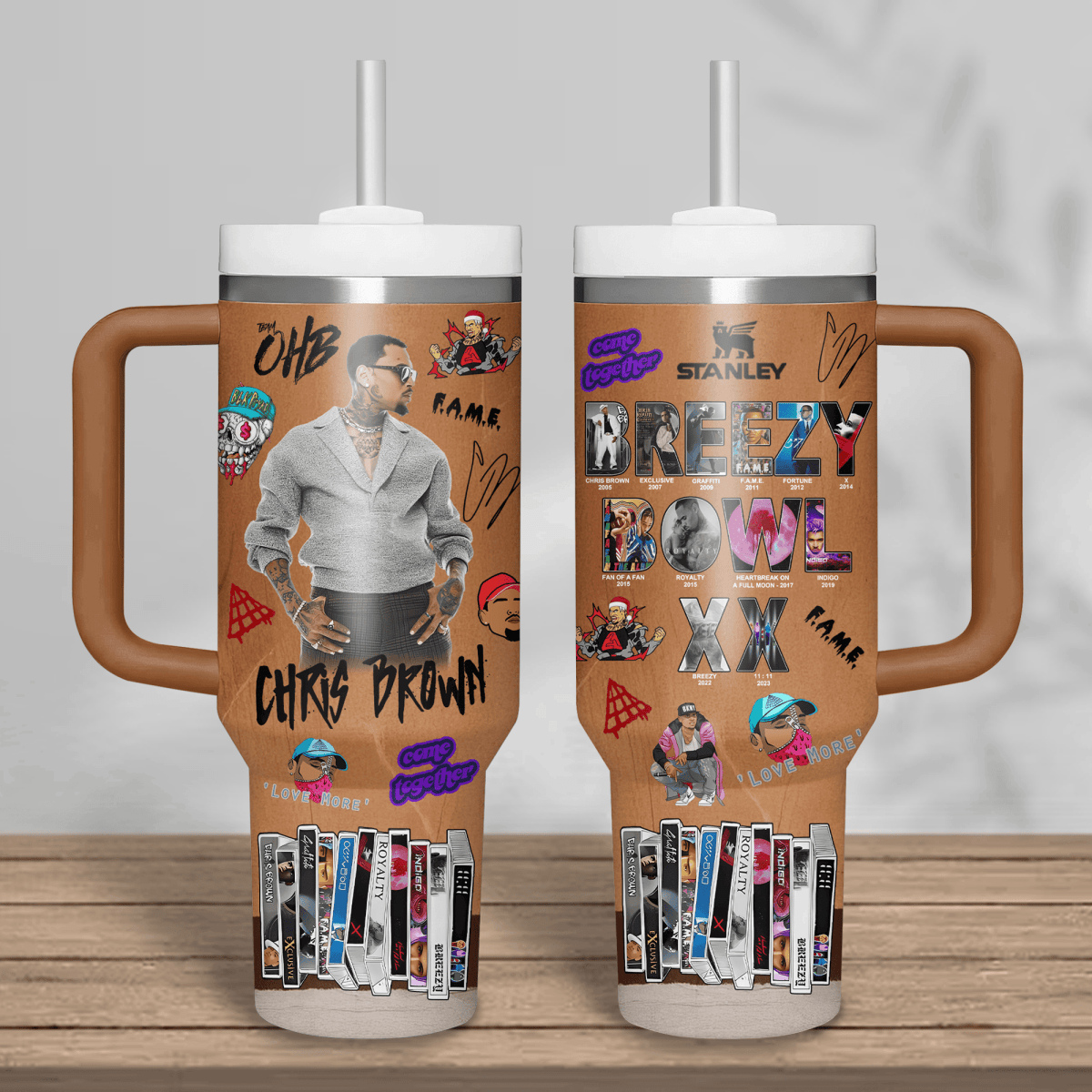 CHRB 40oz Tumbler With Handle TMN - dcprintify
