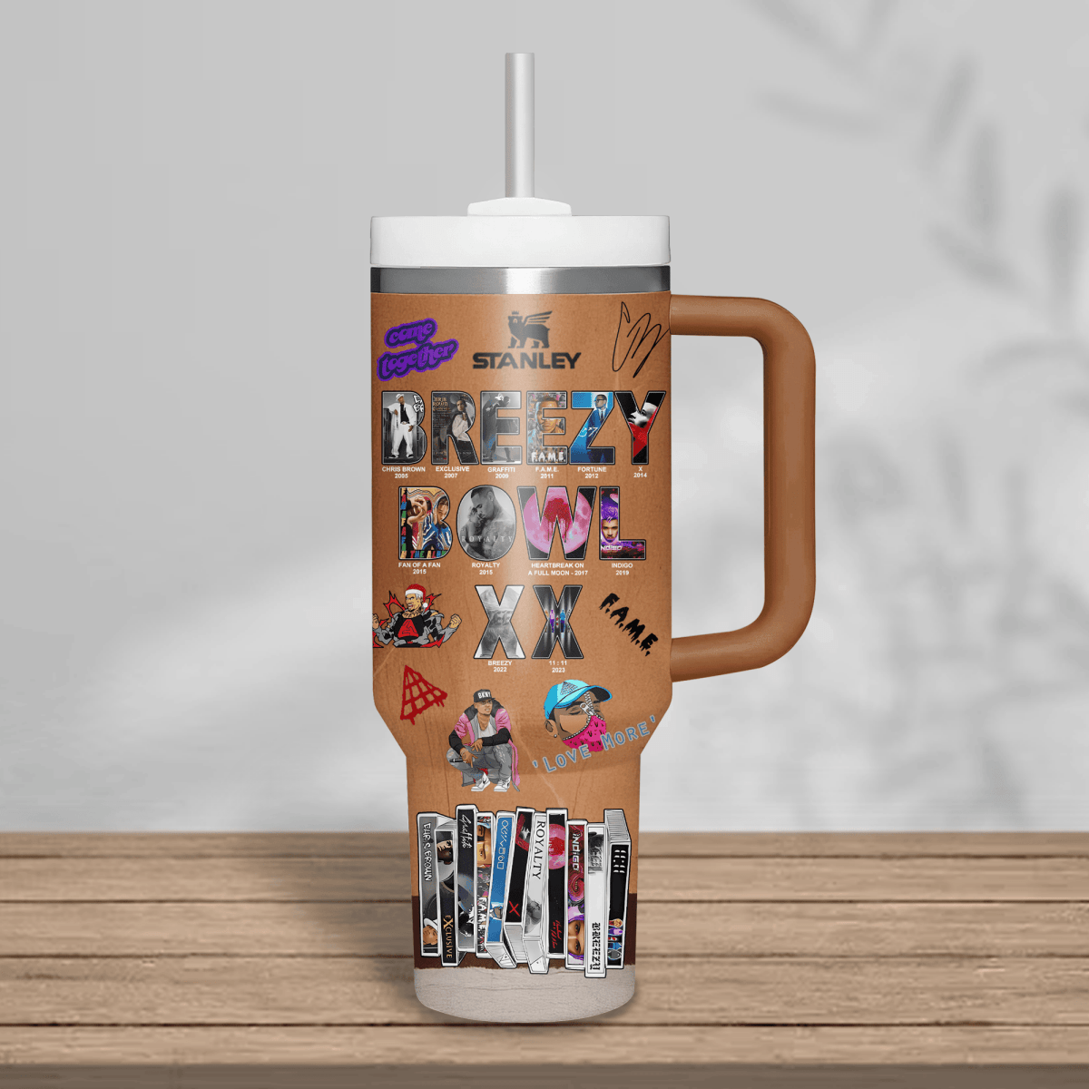 CHRB 40oz Tumbler With Handle TMN - dcprintify