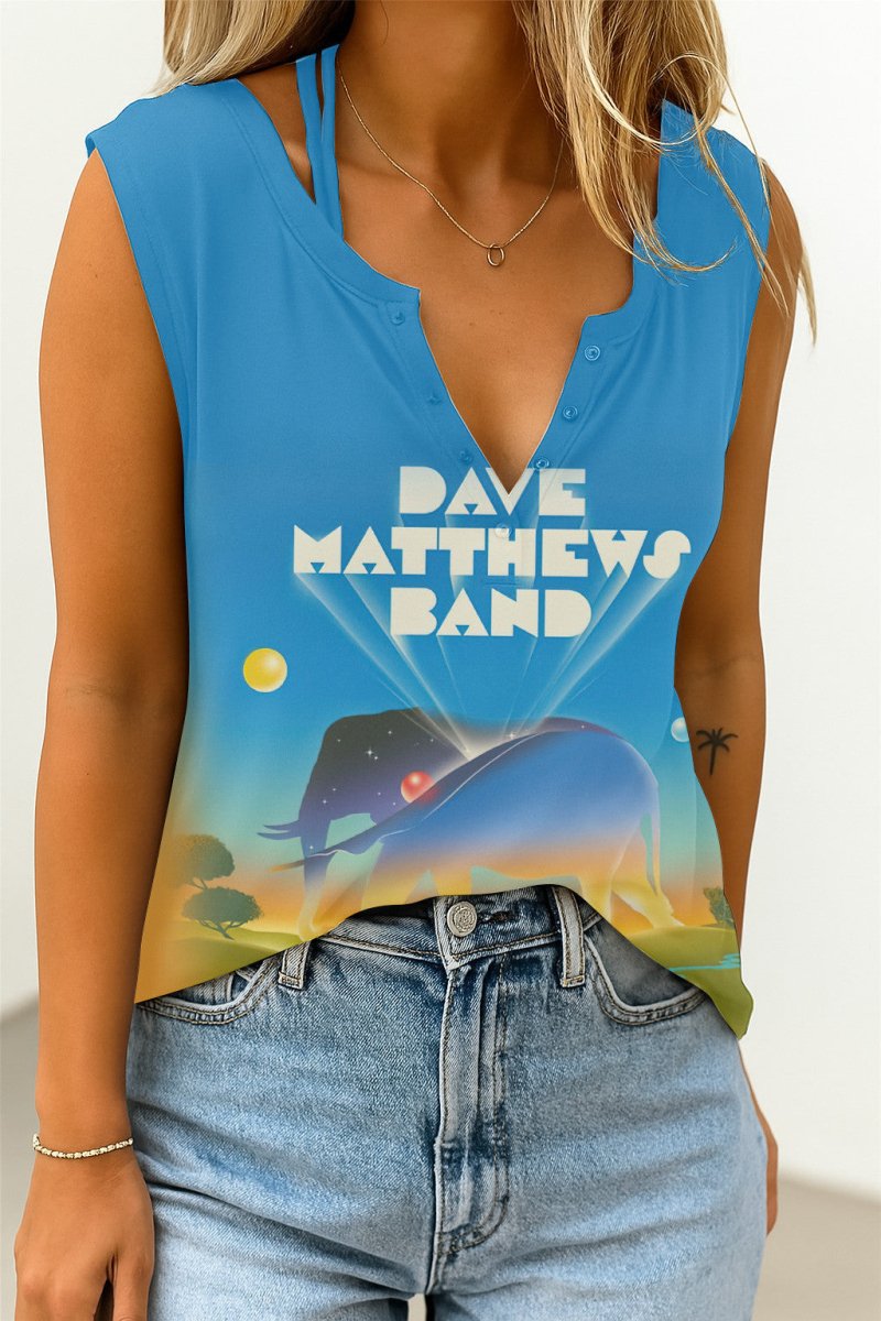 DMB Women's V - neck Tank Top TNSM - dcprintify