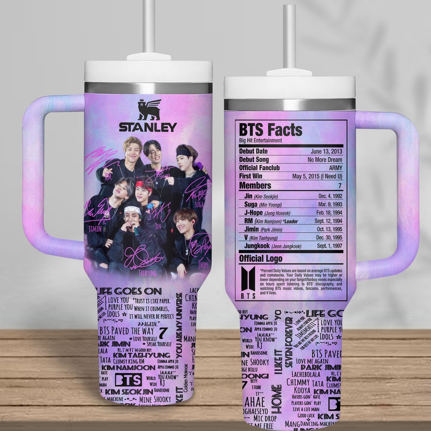 BTS 40oz Tumbler With Handle TNSM