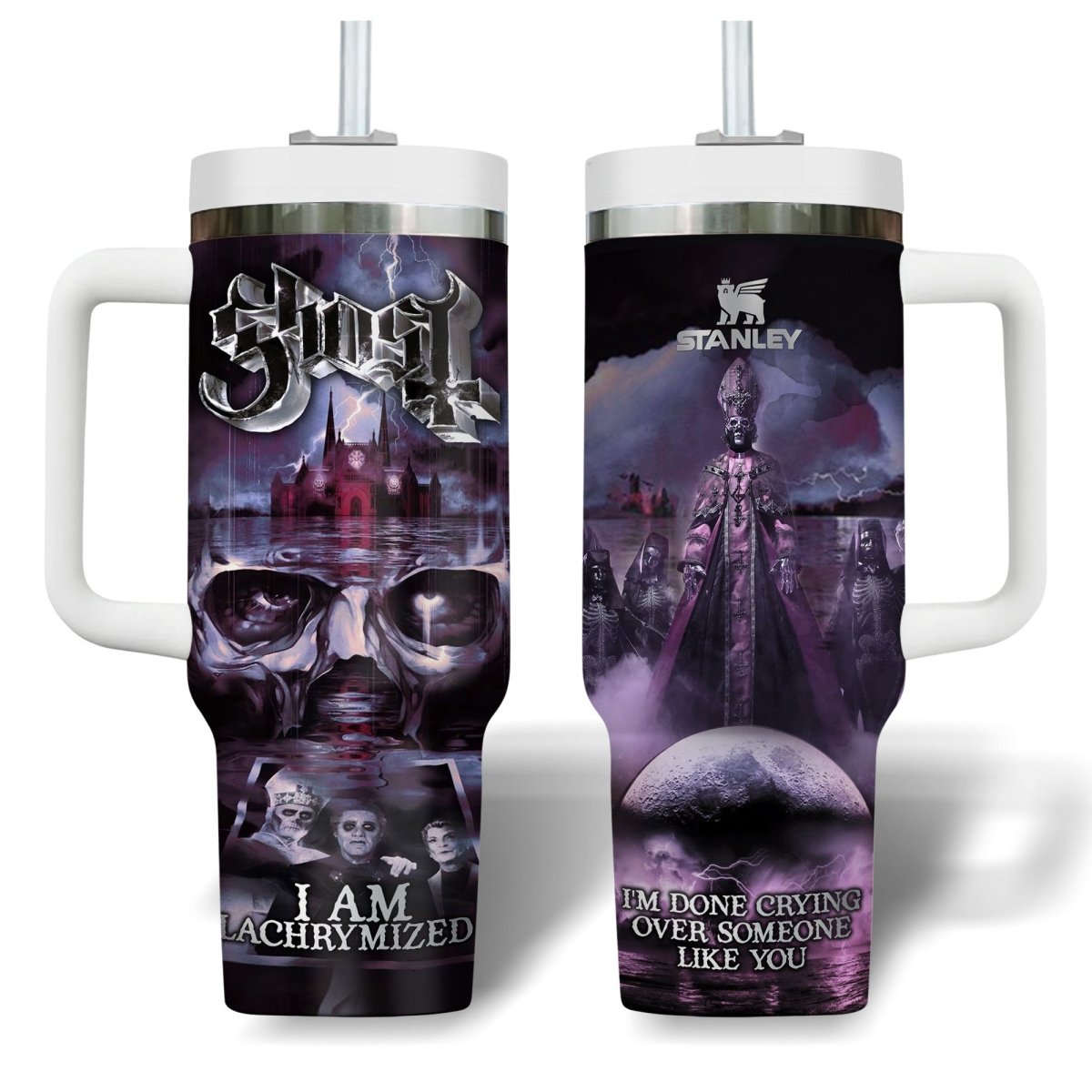 GHB 40oz Tumbler With Handle DAT - dcprintify