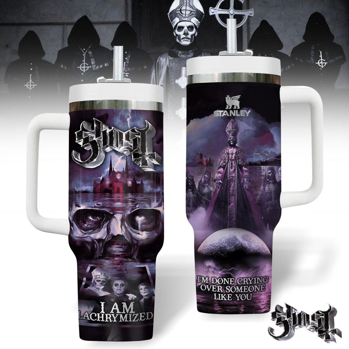GHB 40oz Tumbler With Handle DAT - dcprintify