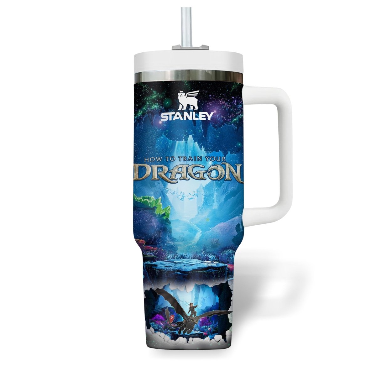 HTTYD 40oz Tumbler With Handle PTH - dcprintify