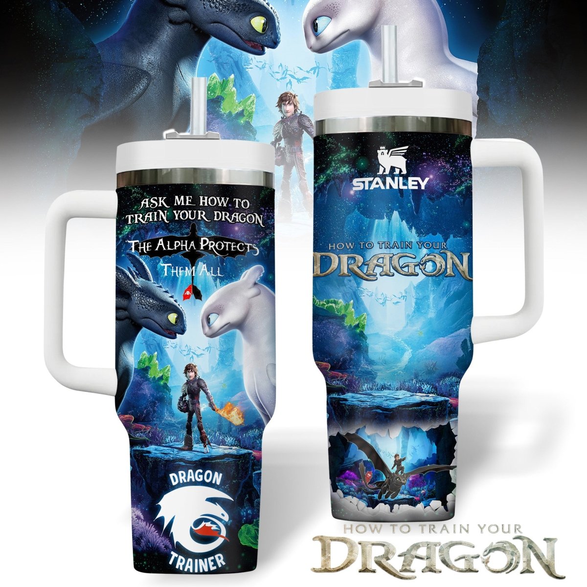 HTTYD 40oz Tumbler With Handle PTH - dcprintify