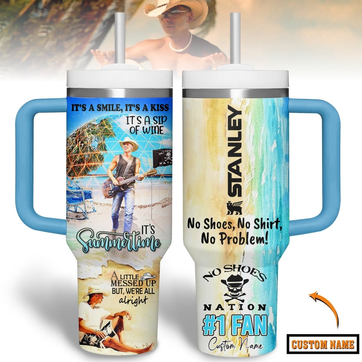 KNCN 40oz Tumbler With Handle PMN - dcprintify