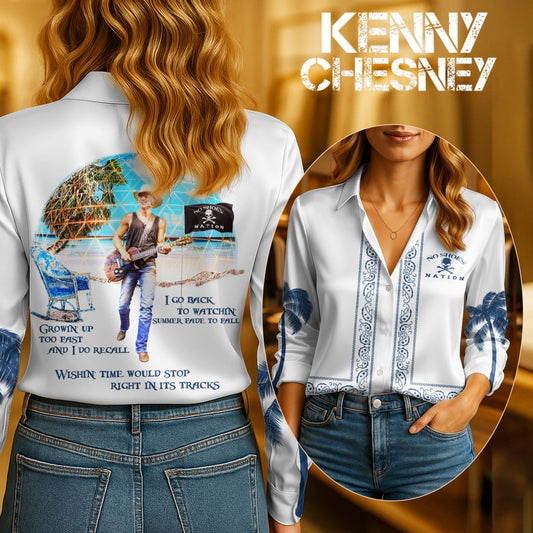 KNCN Women's Silk Shirt TMN - dcprintify