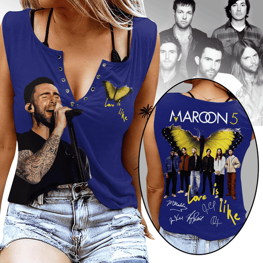 MR5 Women's V - neck Tank Top TNSM - dcprintify