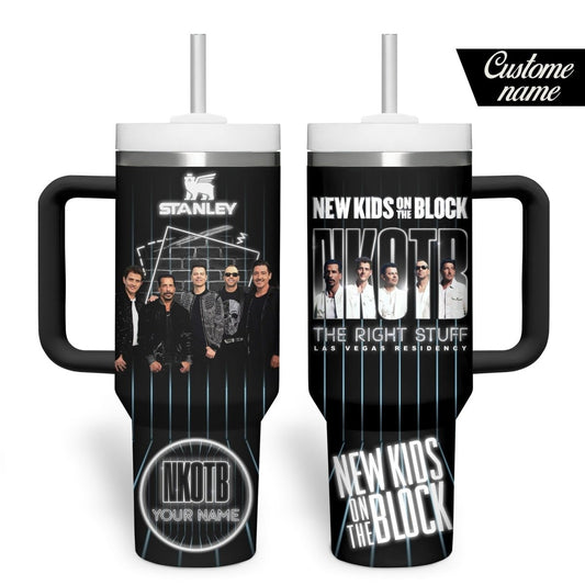 NKOTB 40oz Tumbler With Handle TMK - dcprintify