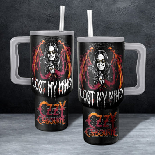 OZOB 40oz Tumbler with Handle and Straw LHC - dcprintify