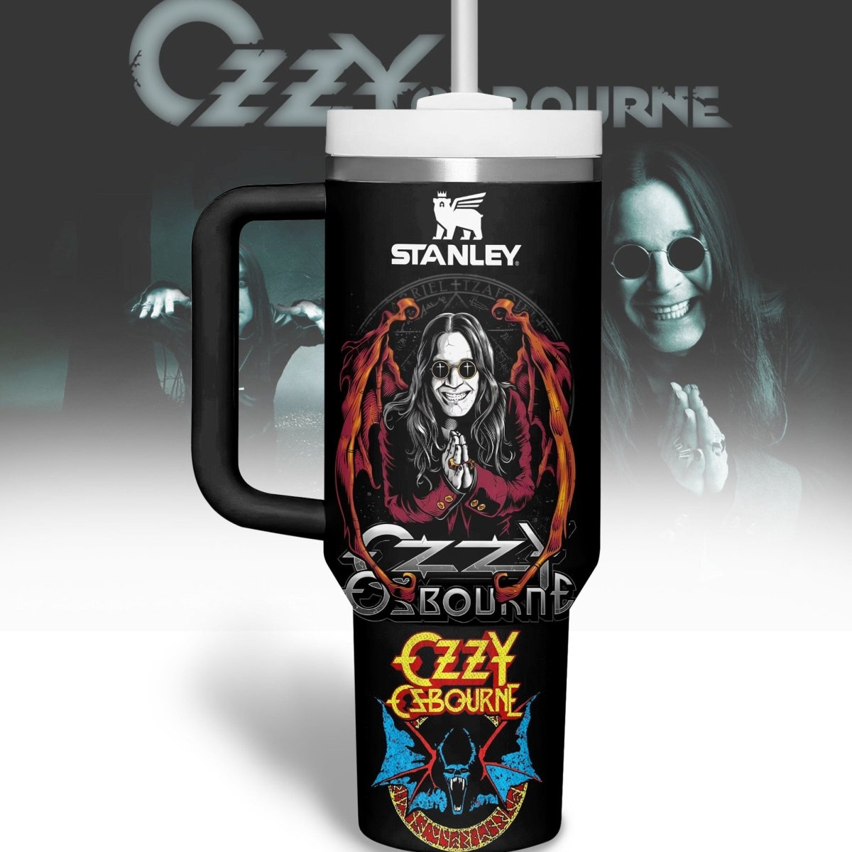 OZOB 40oz Tumbler With Handle DNT - dcprintify