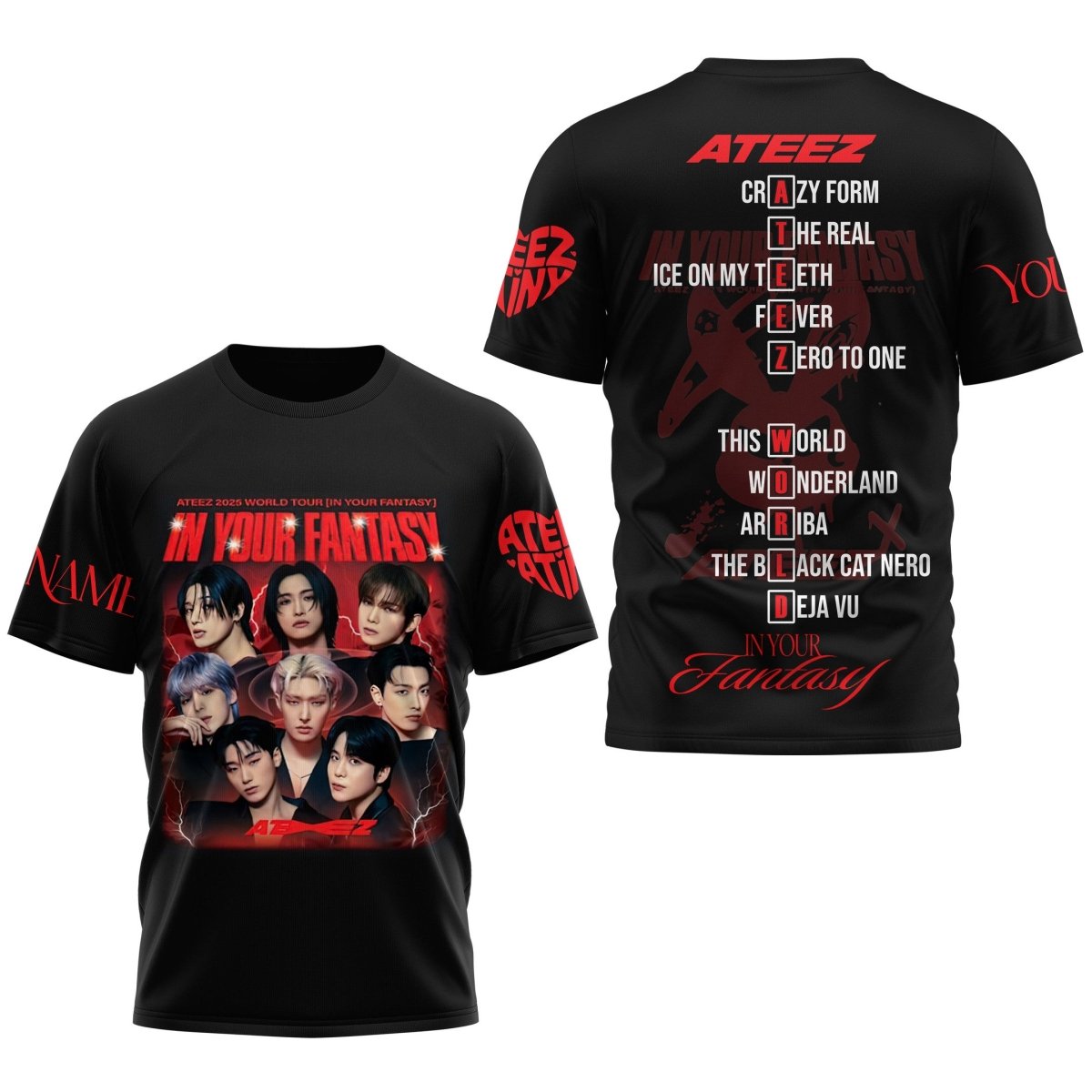PREMIUM ATEEZ 3D SHIRT TNSM - dcprintify