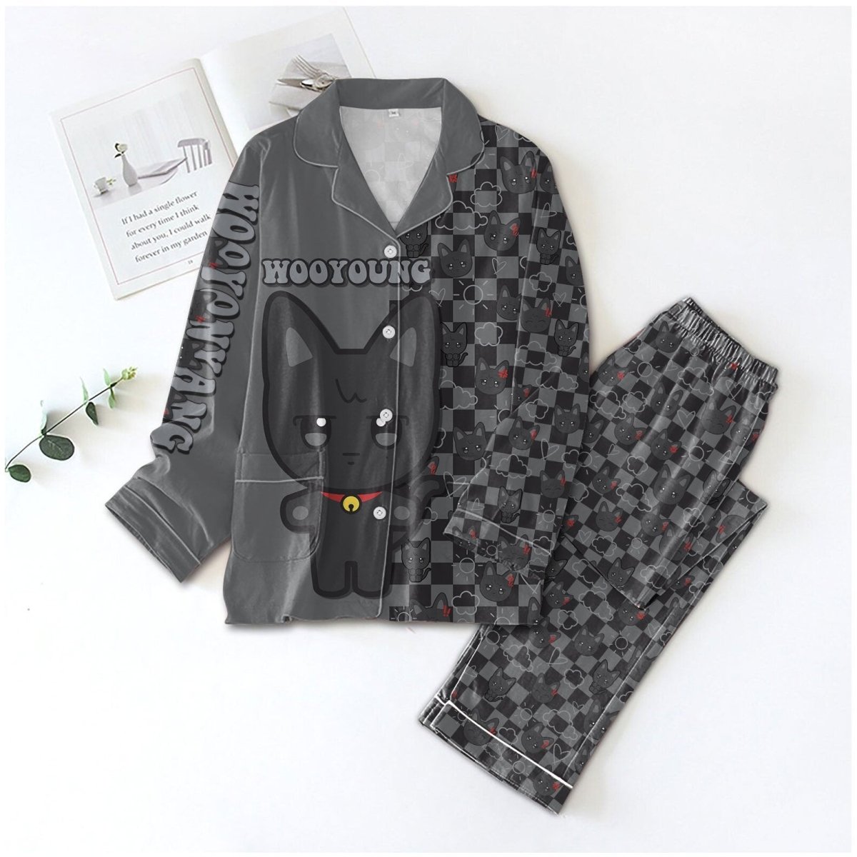 PREMIUM ATEEZ BUTTON PAJAMAS SET TNSM - dcprintify