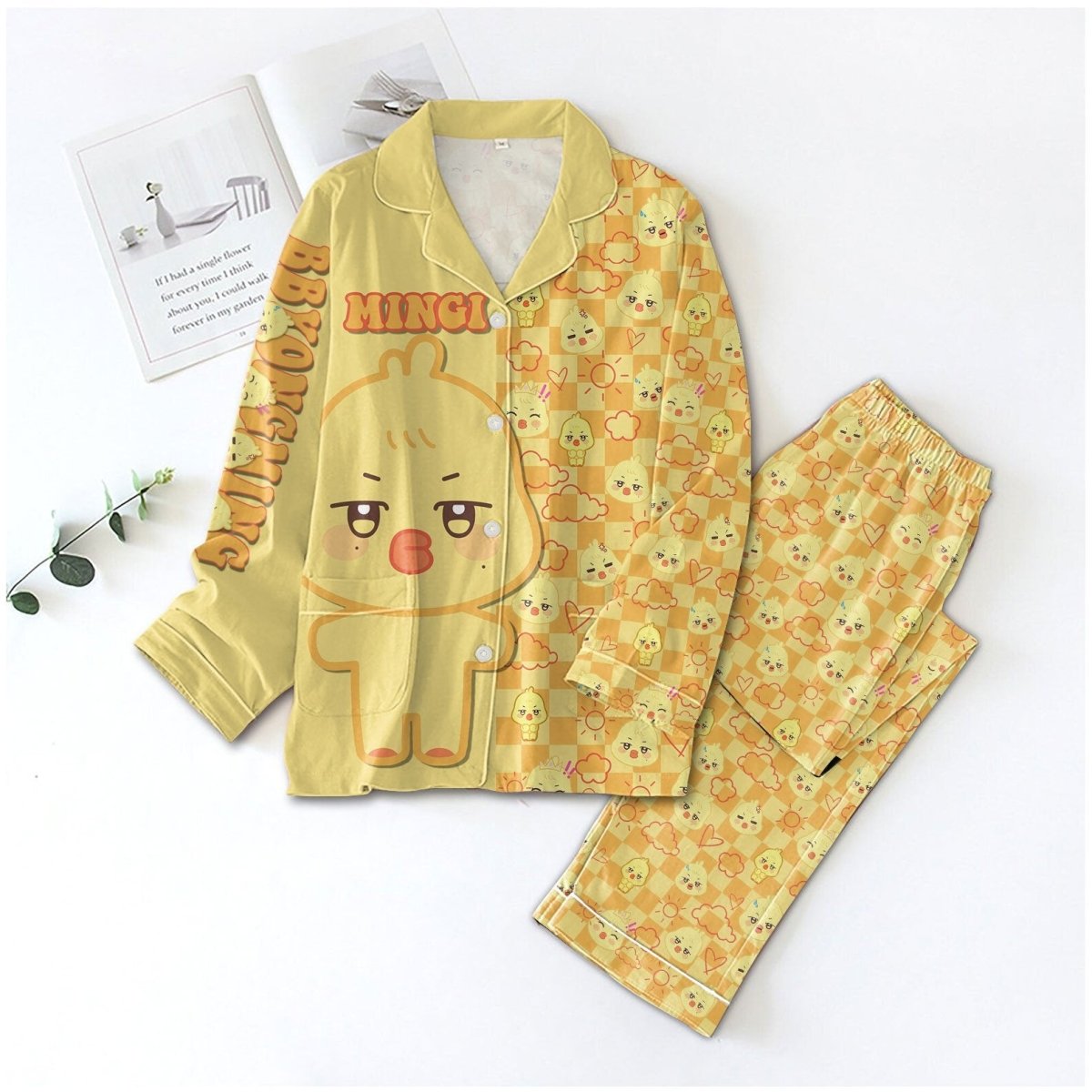 PREMIUM ATEEZ BUTTON PAJAMAS SET TNSM - dcprintify