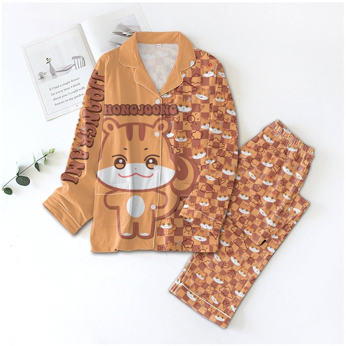 PREMIUM ATEEZ BUTTON PAJAMAS SET TNSM - dcprintify