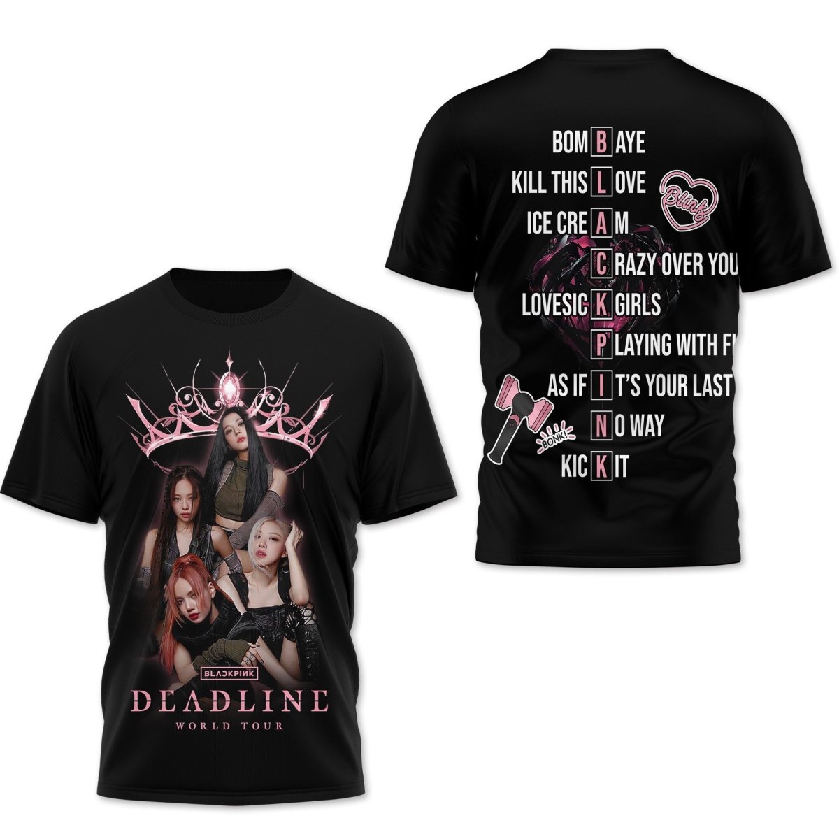 PREMIUM BLPK 3D SHIRT PHN - dcprintify