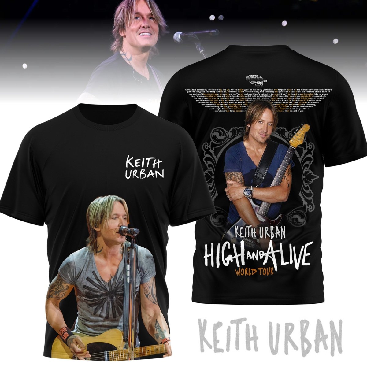PREMIUM KEITH URBAN 3D SHIRT TTT - dcprintify