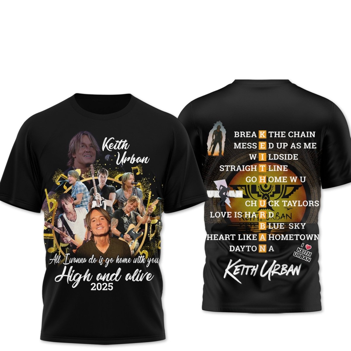 PREMIUM KEITH URBAN 3D SHIRT TTT - dcprintify
