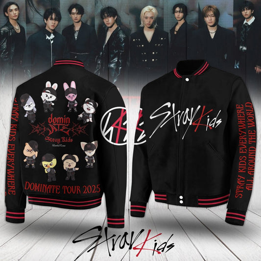 PREMIUM STRAY KIDS BASEBALL JACKET BHG - dcprintify
