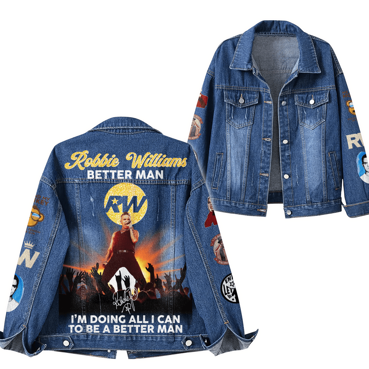 RBEWL Denim Jacket PHN - dcprintify
