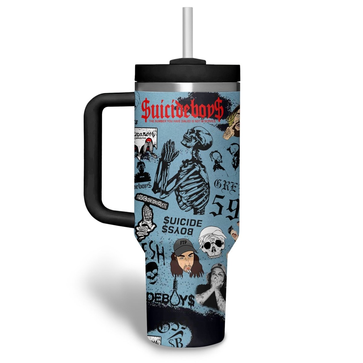 SCB 40oz Tumbler With Handle TL - dcprintify