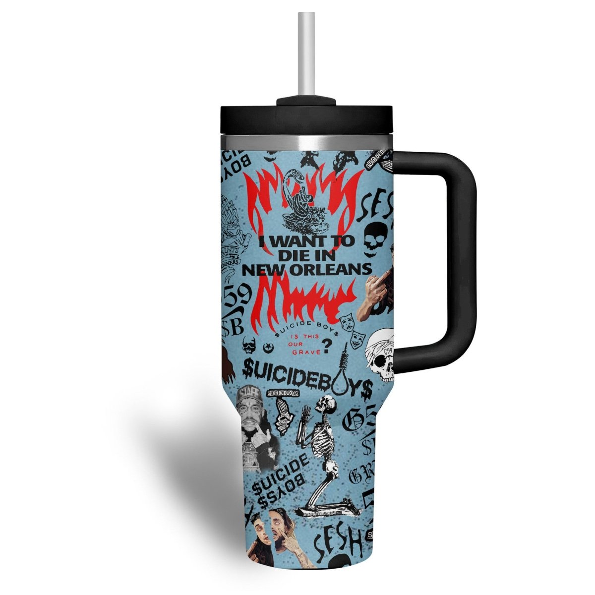 SCB 40oz Tumbler With Handle TL - dcprintify
