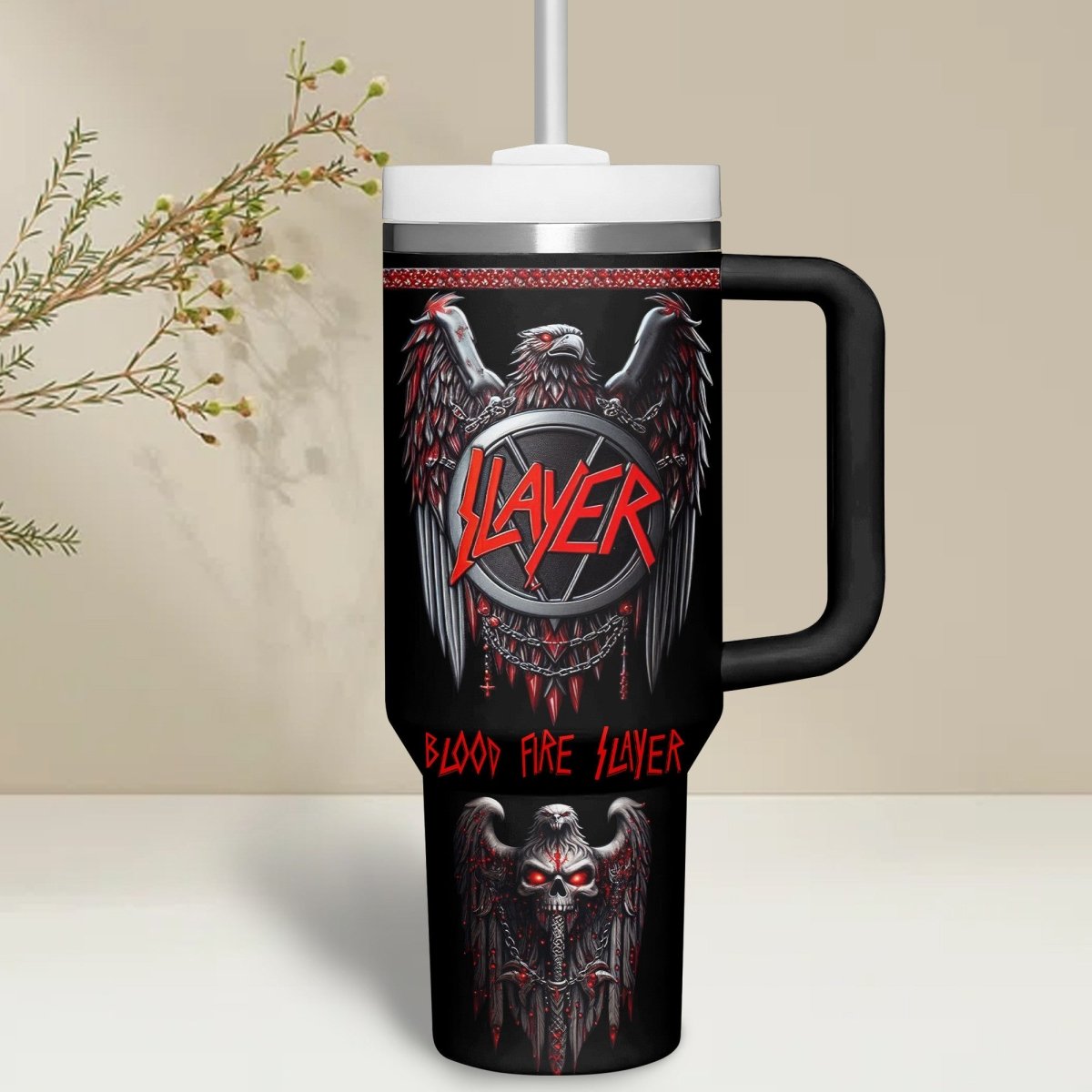 SLER 40oz Tumbler With Handle PHN - dcprintify