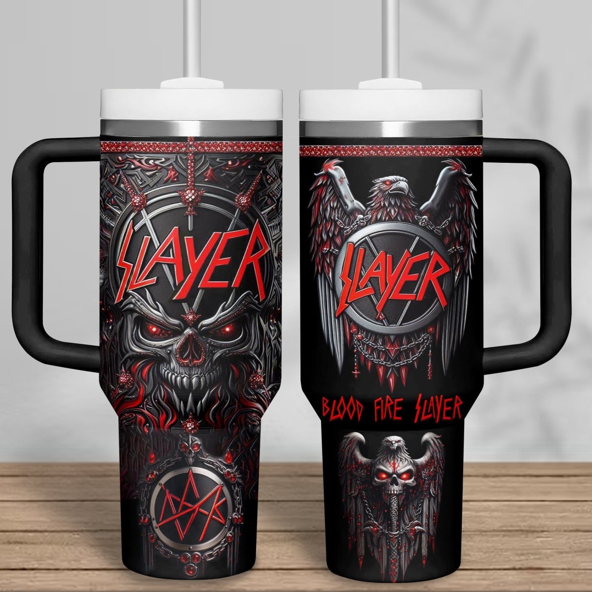 SLER 40oz Tumbler With Handle PHN - dcprintify