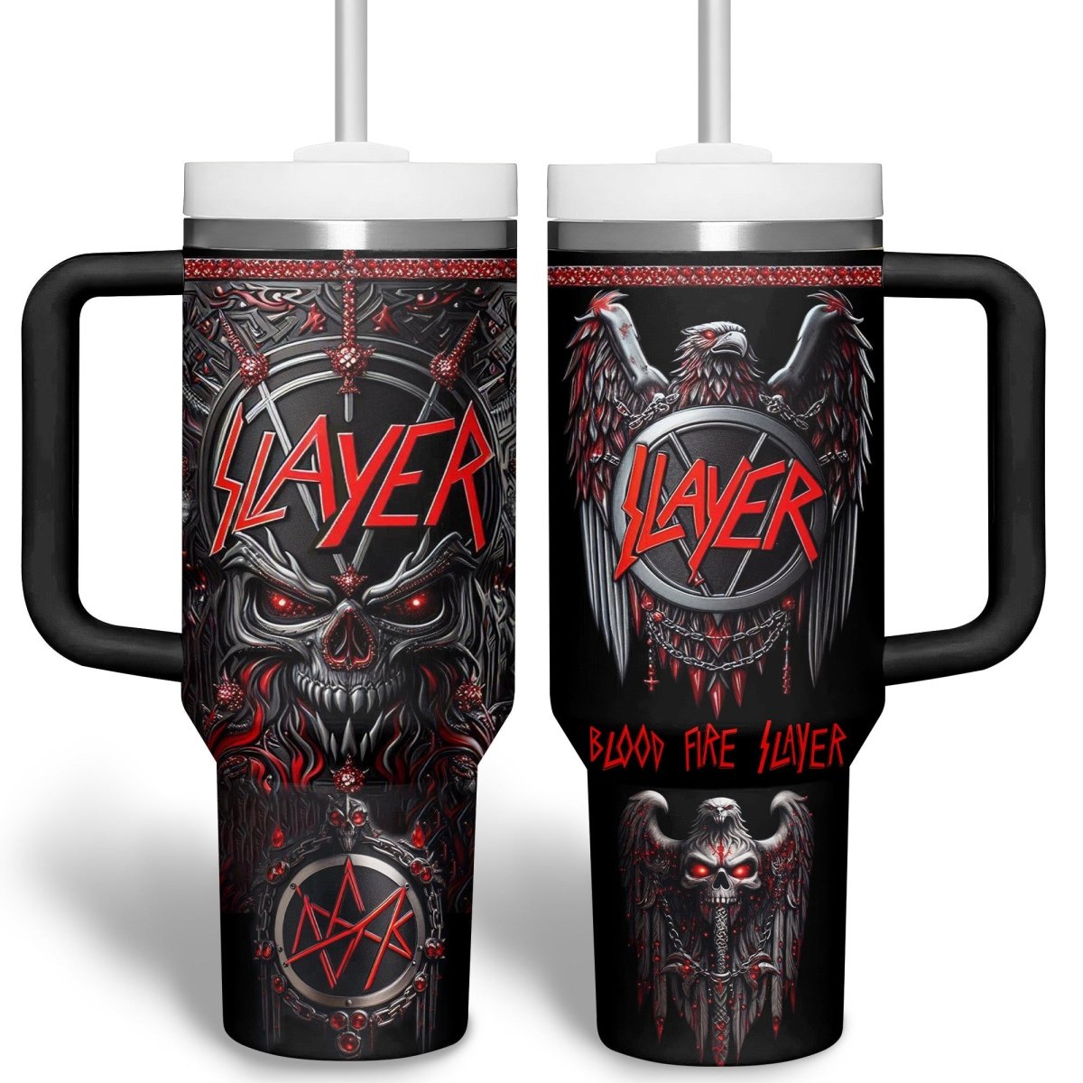 SLER 40oz Tumbler With Handle PHN - dcprintify