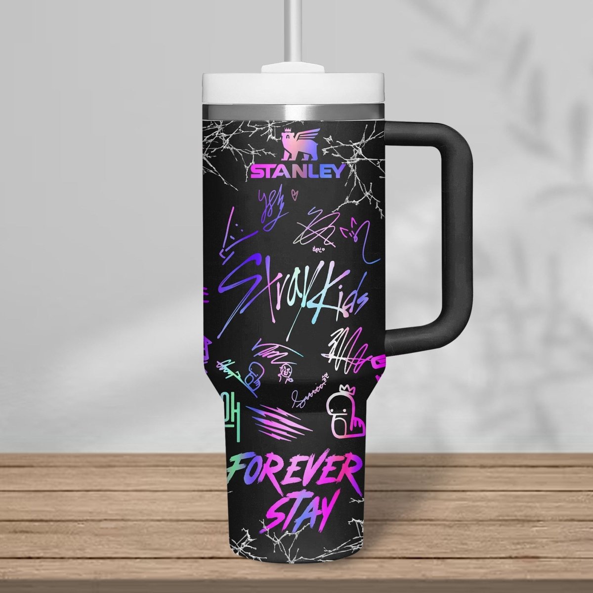 STRAY KIDS 40oz Tumbler With Handle TNSM - dcprintify