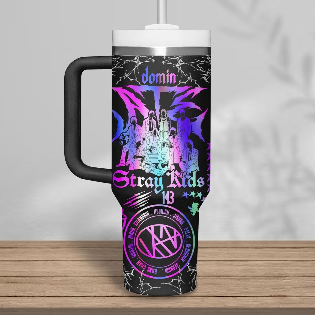 STRAY KIDS 40oz Tumbler With Handle TNSM - dcprintify