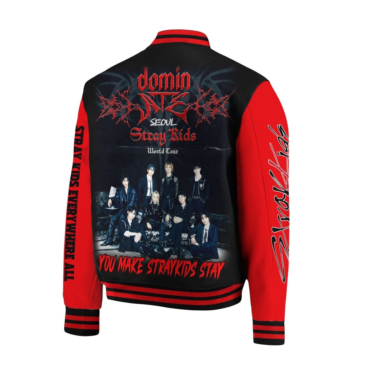 STRAY KIDS BASEBALL JACKET PTH - dcprintify