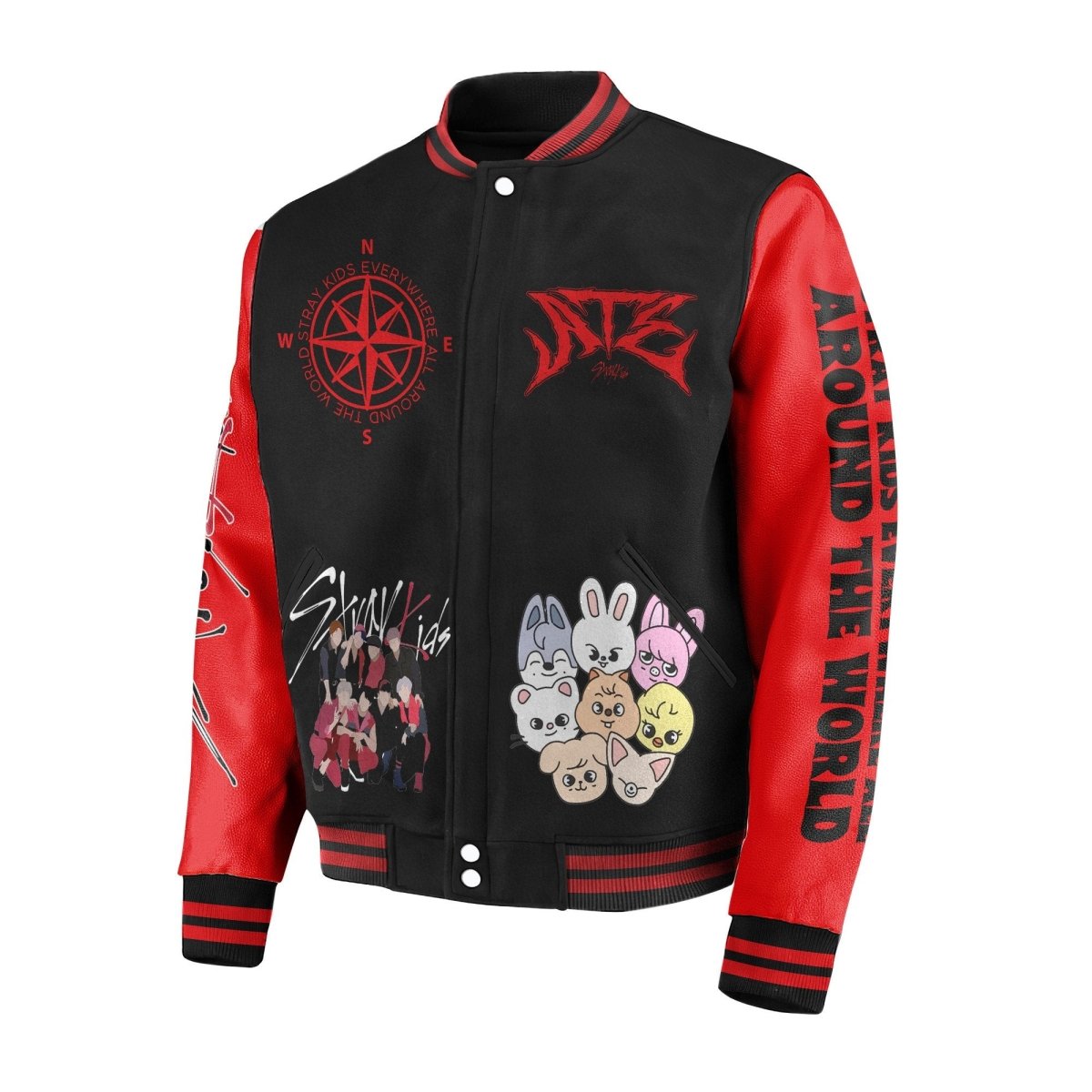 STRAY KIDS BASEBALL JACKET PTH - dcprintify