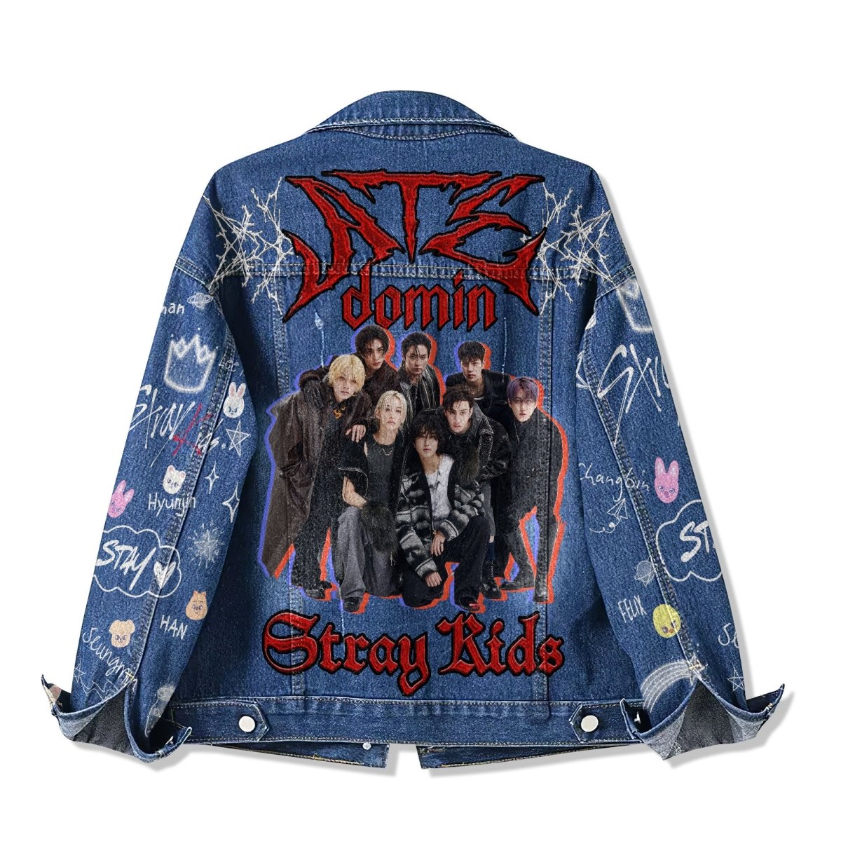 STRAY KIDS Denim Jacket TTHG - dcprintify