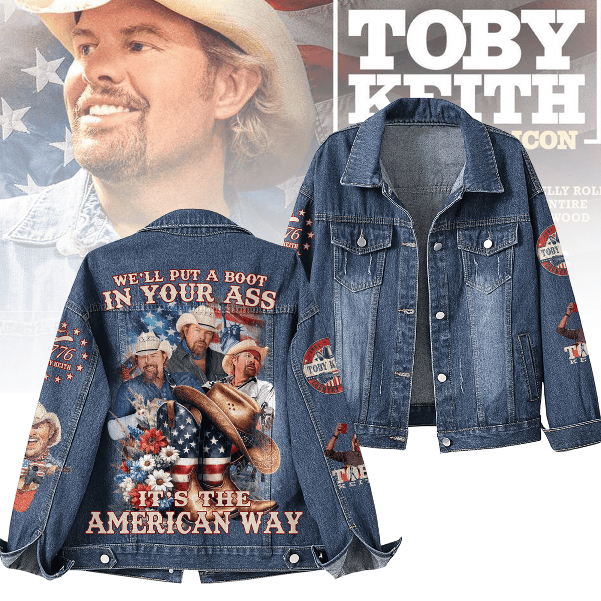 TBKH Denim Jacket LNTH - dcprintify