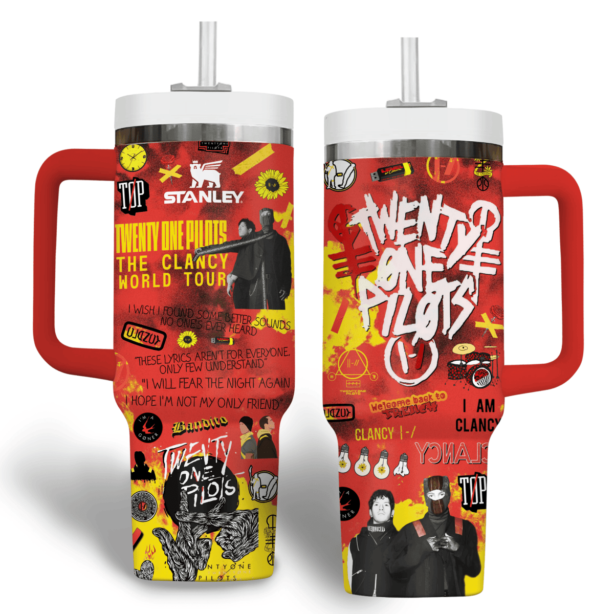 TOP 40oz Tumbler With Handle TNSM - dcprintify