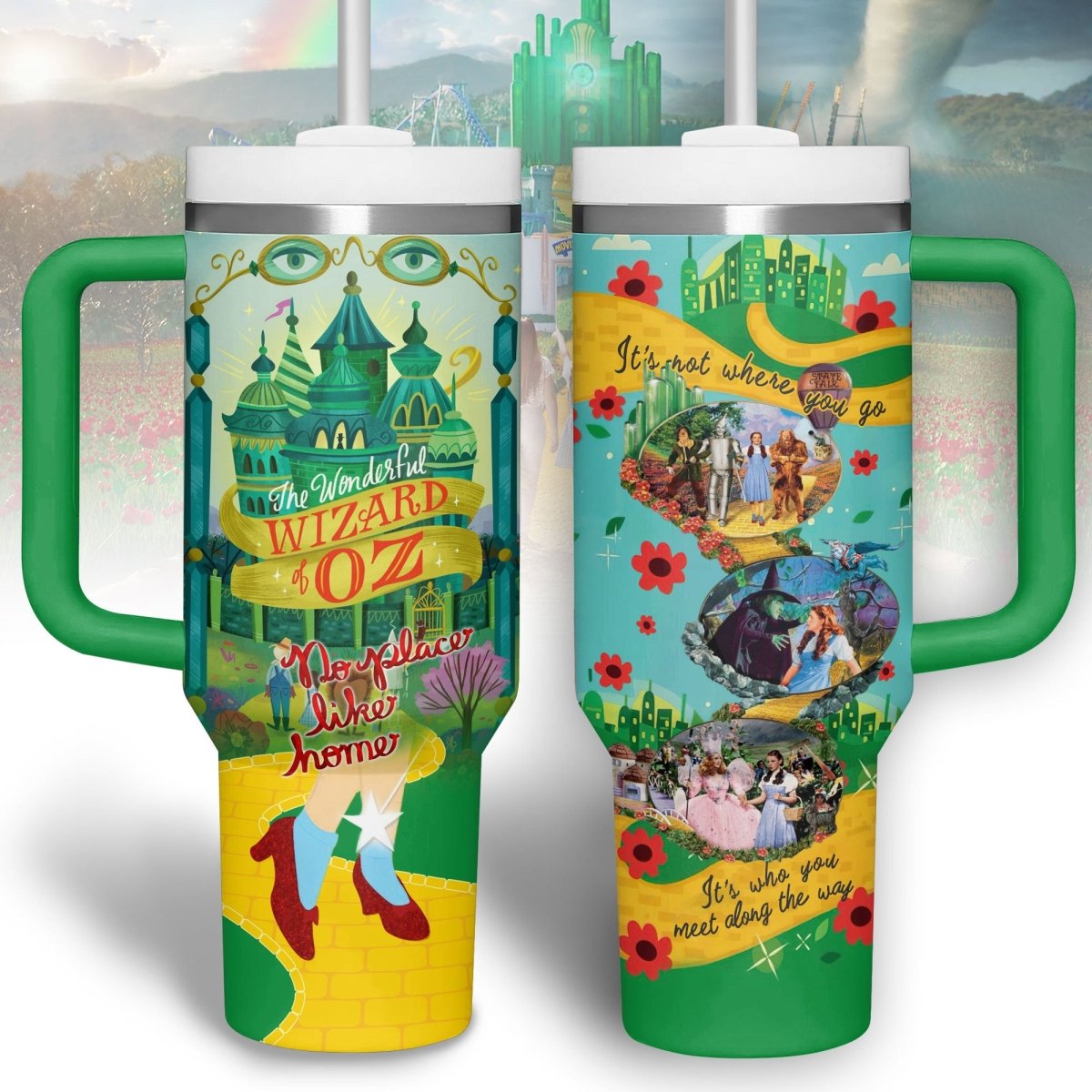 TWOZ 40oz Tumbler With Handle PTLE - dcprintify