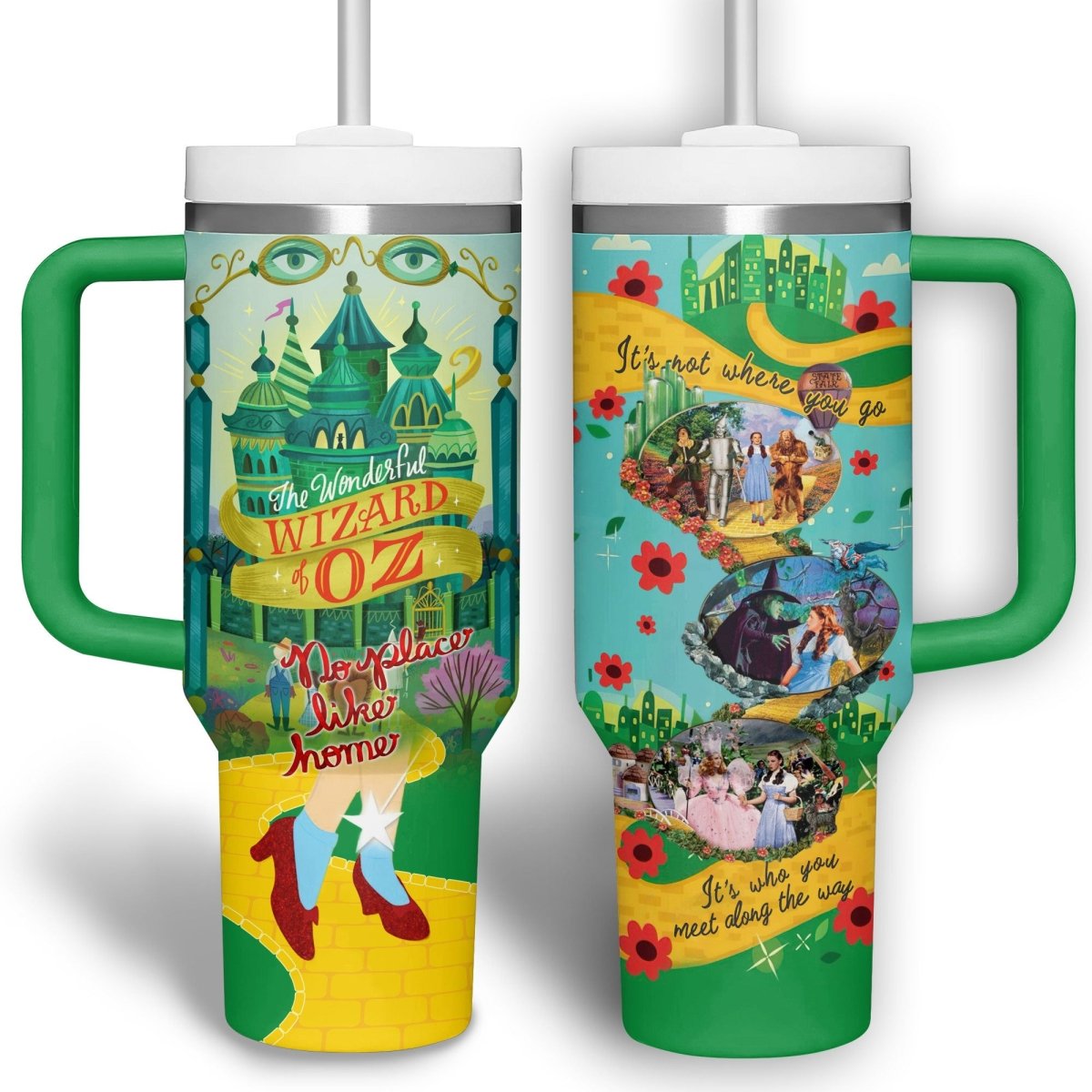 TWOZ 40oz Tumbler With Handle PTLE - dcprintify