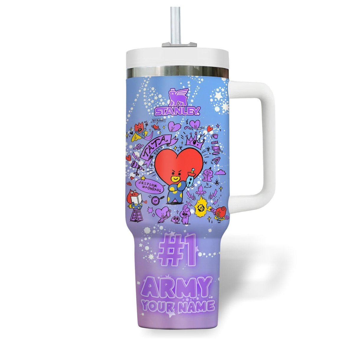 VBTS 40oz Tumbler With Handle TTN - dcprintify