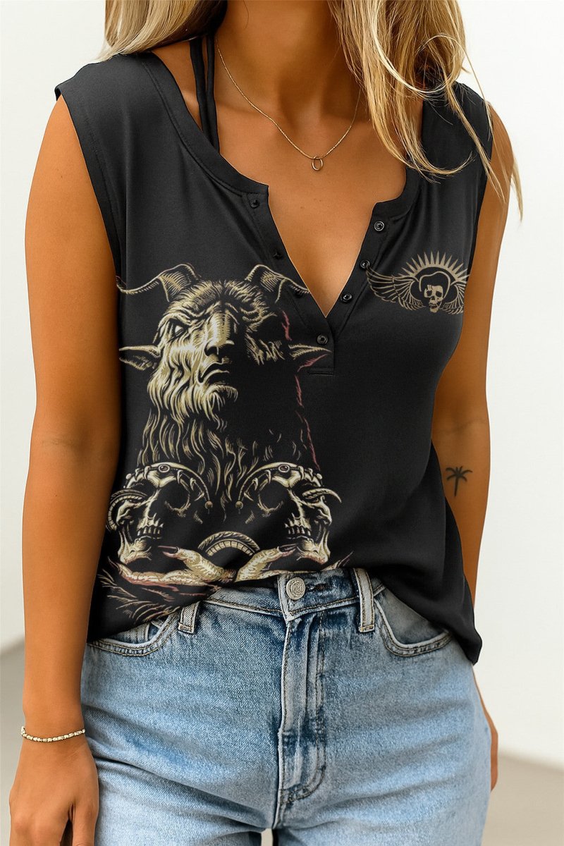 VOLB Women's V - neck Tank Top TTT - dcprintify
