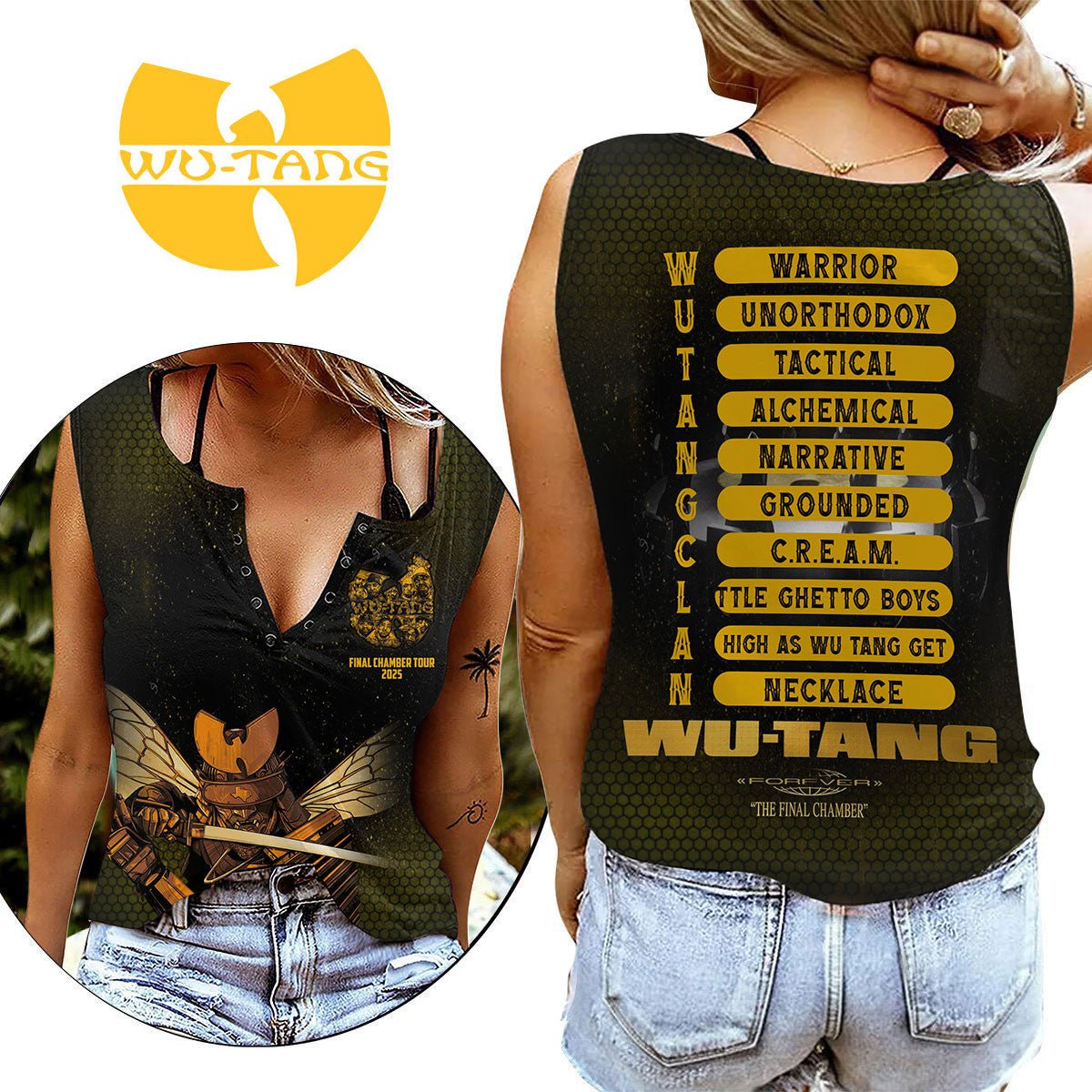 WTC Women's V - neck Tank Top TNSM - dcprintify