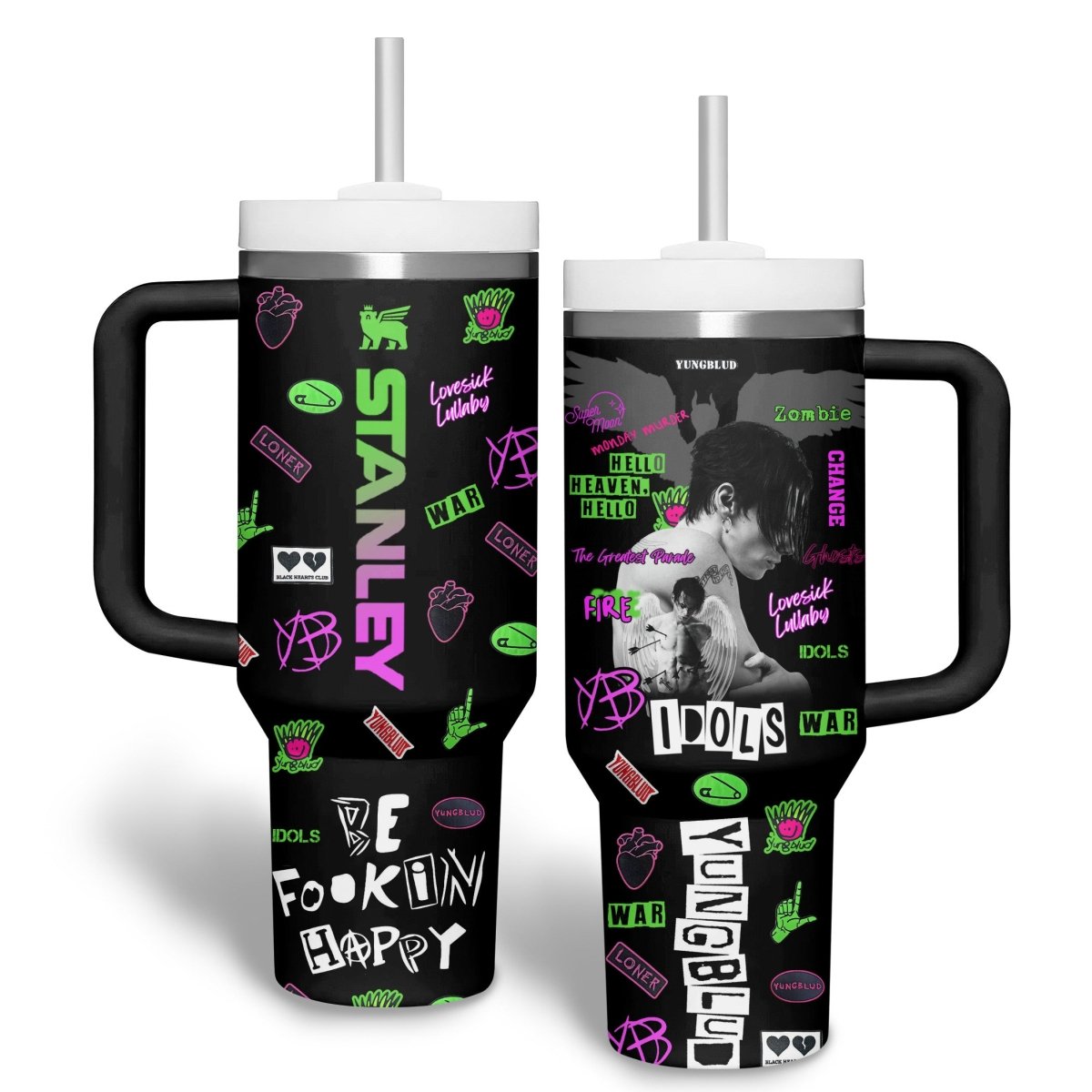 YBD 40oz Tumbler With Handle DAT - dcprintify