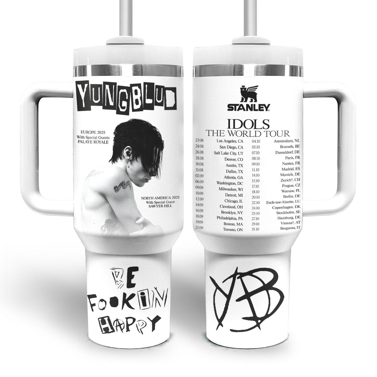 YBD 40oz Tumbler With Handle DC - dcprintify